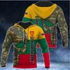 Lithuanian National Flag Emblem Camouflage Skull Warrior 3D Printing Men Fashionable Sports Outdoor Leisure Cool Hip-hop Hoodies