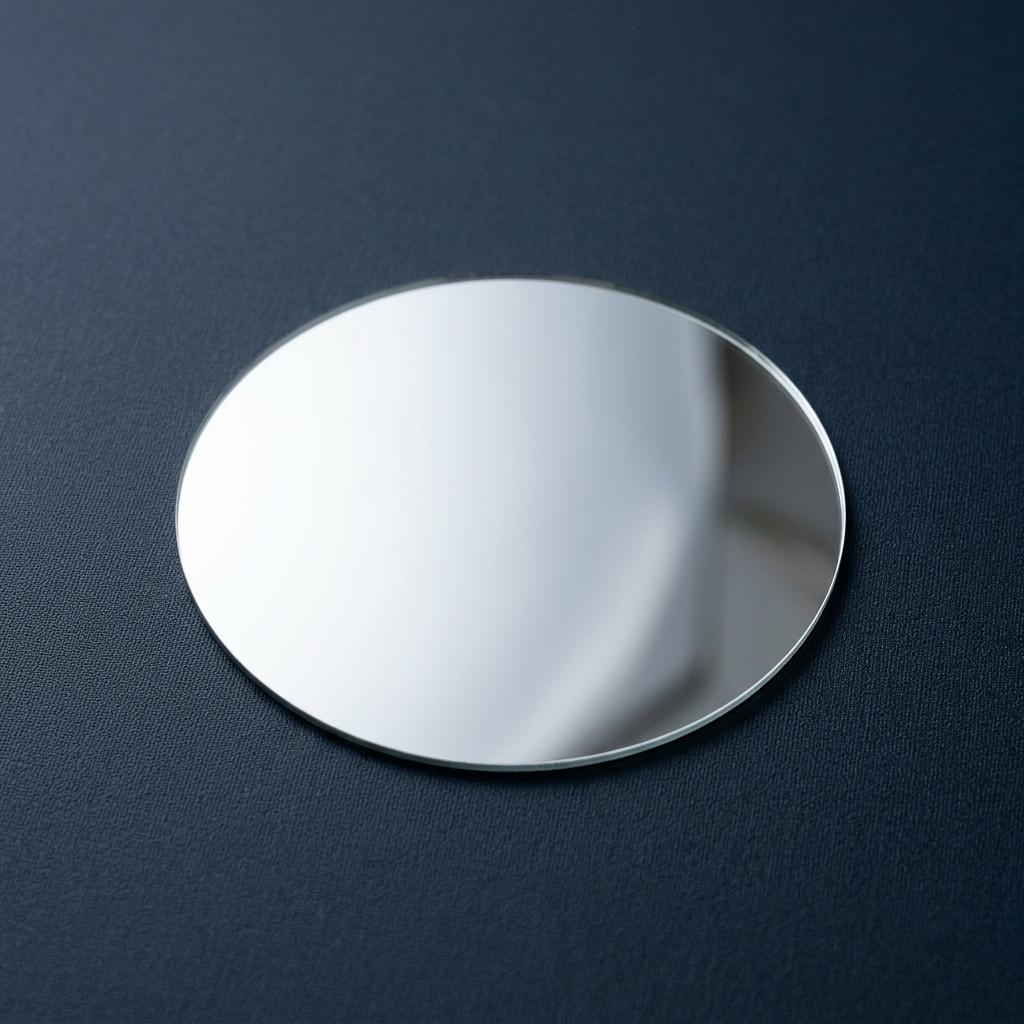 6xDIY Round Flat Glass Mirror, 1mm Thick, NonMagnifying, Unframed Mini Mirror Lens Diameter