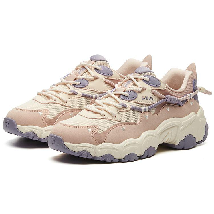 Fila Cat Paw Fabric Synthetic Leather Tpu Mesh Cat Paw 2.0 Sport Comfort Low Top Lifestyle Casual Shoes Women Casual Shoes Smoke-Pink F12W134108FDR