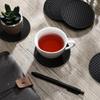 Food Grade Pentagon Coaster Dishwasher Friendly Cup Pad Decorative Home Essential Easy Cleaning Table Accessory
