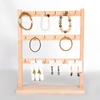 Wooden Bracelets Display Rack with Hooks Spacious Jewelry Holder Display Practical Aesthetic Necklace Holder for Trade Show