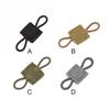 Tactical Ribbon Buckle Binding Retainer Outdoor Bag Fixing Accessory Replacement for Elastic Rope Webbing Buckle