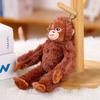 6/12pcs Cute Little Monkey Plush Pendant Doll Cartoon Red Gorilla Soft Stuffed Keychain Backpack Car Key Ring Decor Party Gift