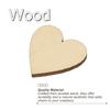 100/200pcs Wooden Hearts Unfinished Wood Hearts Blank Wooden Cutouts Ornaments Natural Wood Pieces for Christmas Party Craft Pro