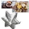 10 PCS Food-Grade Stainless Steel Star Theme Christmas Cookie Cutter Baking Gift