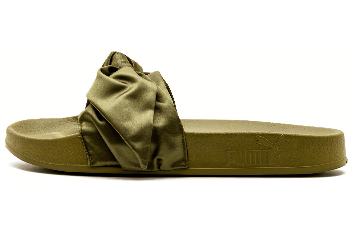 PUMA Bow Slide Rihanna Fenty Olive Women s 365774-01 35.5