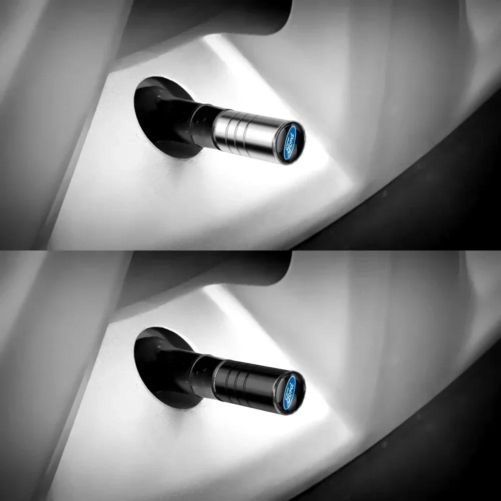 Nowa Naklejka Samochodowa 2026 Nowa 2025 Gorące 4 szt. Stylizacja Samochodu Nakładka na Zawór Koła Opony Dla Ford Mustang Focus 2 3 4 Mondeo Fiesta Ec