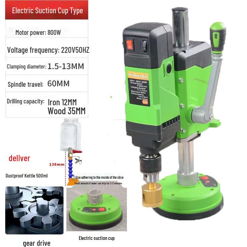 Desktop Suction Cup Water Drill for Glass, Ceramic, Tile, Rock & Aluminum