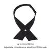 Adjustable Pre-tied Bow Tie Solid Color Bowties for Women Criss Cross Bow Tie
