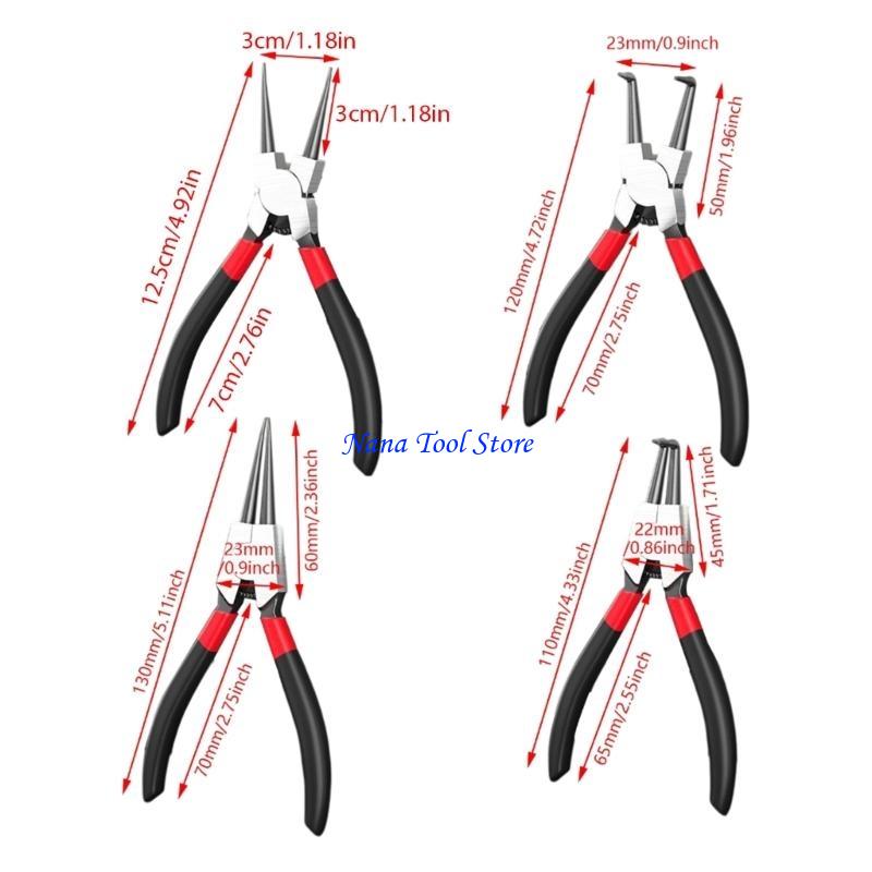 31GJ Professional Circlip Pliers Internal External Circlip Pliers Straight Tip Pliers