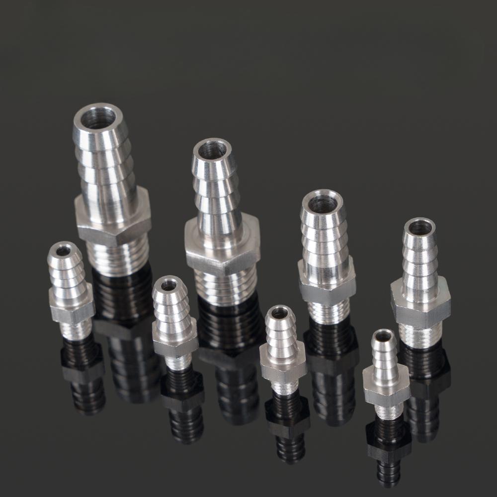 M3 M4 M5 M6 M8 M10 M12 M14 M16 Metric Male To 3 4 5 6 8 10 12 Mm Hose Barb Nipple 304 Stainless Steel Pipe Fitting Air Water Gas