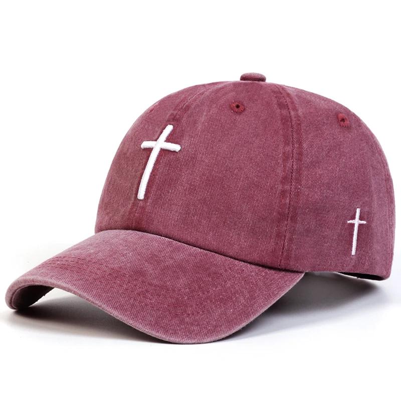Yiran bag Unisex Kruissteek Wasbare Baseballpetten Lente En Herfst Buiten Verstelbare Casual Petten Zonbeschermingspet Sportpet