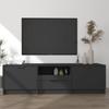 Day and Night - Day and Night Black Plywood TV Cabinet 140x35x40 Cm