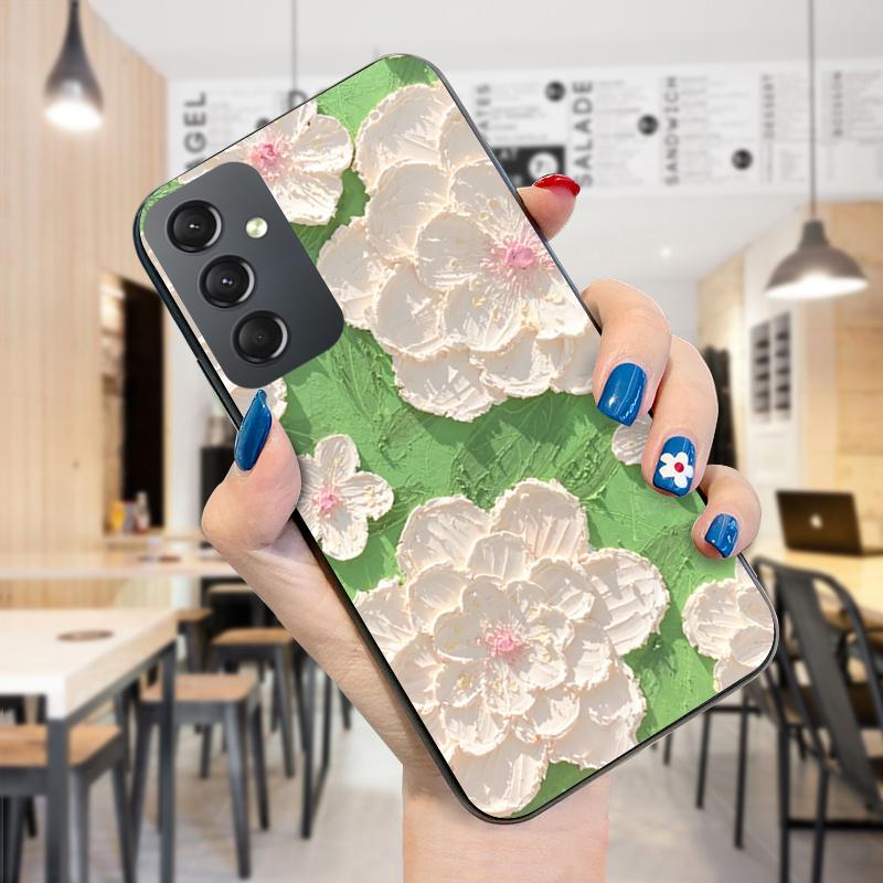 Telefonveske med malt mønster Støtsikkert, mykt silikon TPU beskyttende telefondeksel for Samsung-deksel