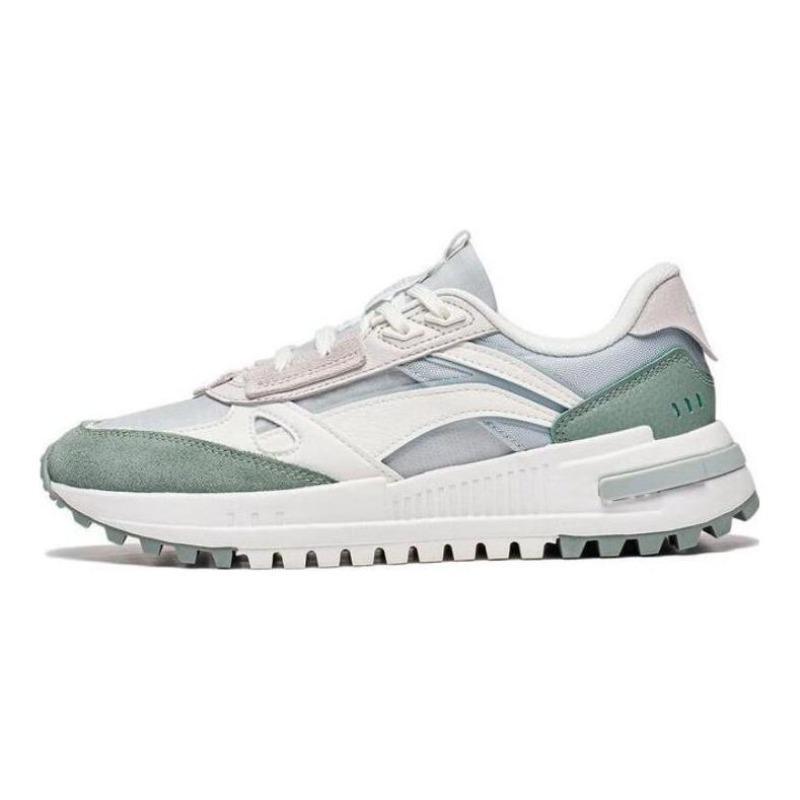 Li-Ning ChengFeng 2.0 Women s Low-Top Lifestyle Sneakers White Green AGCT156-2 36