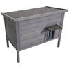 VEVOR Heated Cat House, Insulated Wooden Cat House for Outdoor Cats, Waterproof Feral Kitty Shelter with Heating Pad
