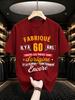 2026 New Pure Cotton Tshirt 60th Birthday Humorous Car Meme Print Tshirt Casual Crew Neck Short Sleeve Street Style Top