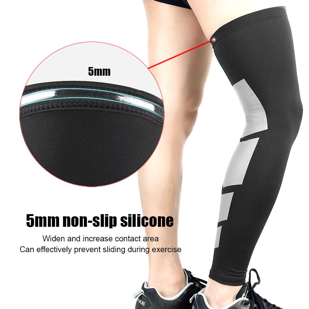 1 Pair Compression Long Socks for Men Women Anti Slip Knee Support Fitness Thigh Stockings Leg Sleeves