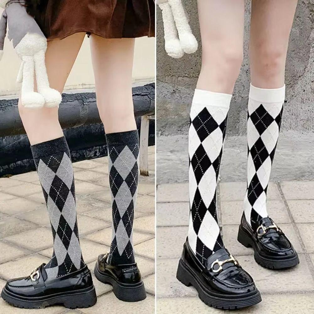 Casual Women Stockings Retro Thigh High New Middle Tube Socks  Women