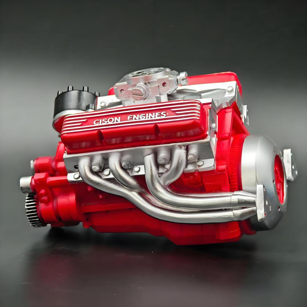 Cross V8 Engine Ornament Kit: High-End Resin Craft