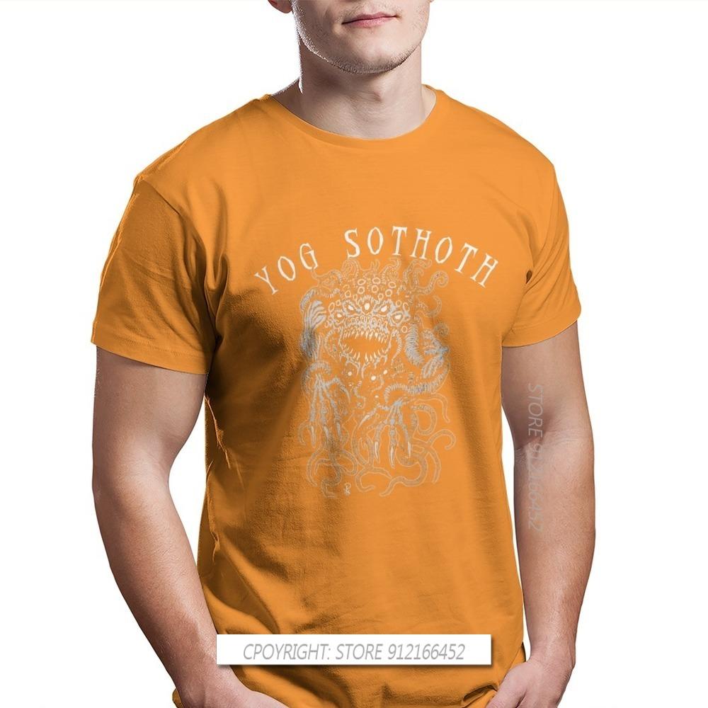 La Yog-Sothoth Streetwear Cthulhu Mythos Lovecraft Horror Great Old Ones Homme T-Shirts Pure Cotton Fashion Tee