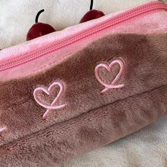 Cherry Cake Pencil Case Large Capacity Pencil Pouch Cute Stationery Bag
