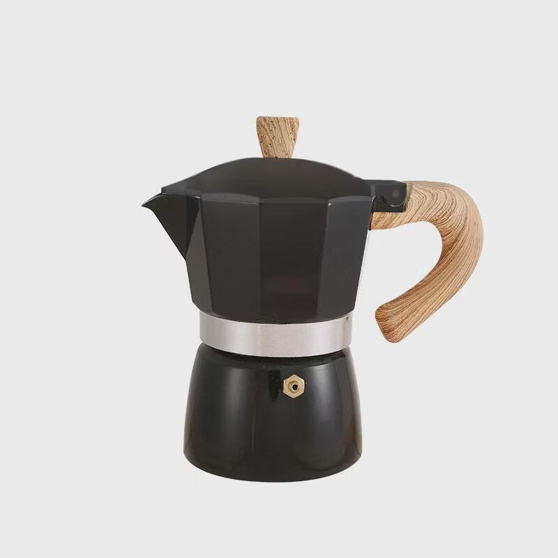 Jiaqi Wood Grain Handle Moka Pot