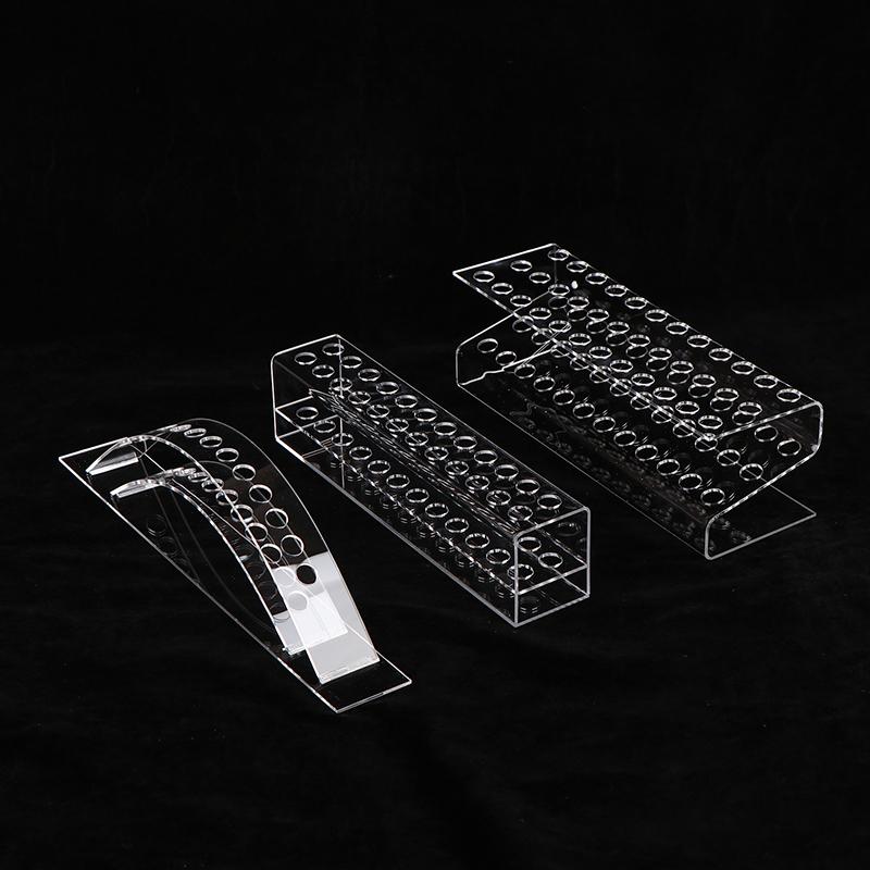 Augenbrauenbürsten-Röhrchen-Ausstellungsstand Wimpernbürsten-Aufbewahrungshalterung Pinzettenhalter Acryl Beauty Makeup Tools Wimpernpflanzung