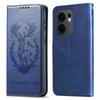For Oppo Reno13 F 5G Stand Case Lucky Deer Imprinted Magnetic Closure Leather Wallet Phone Cover