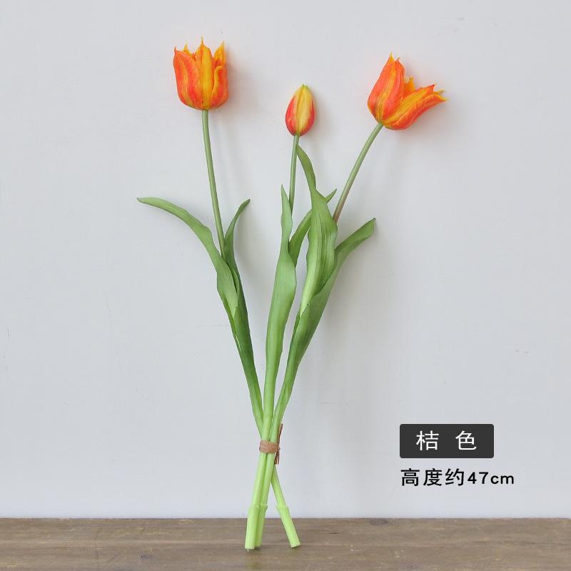 Real Touch Artificial Tulips High Quality Luxury Silicone Fake Flowers for Home Wedding Decoration Bride Bouquet Elegant Decor