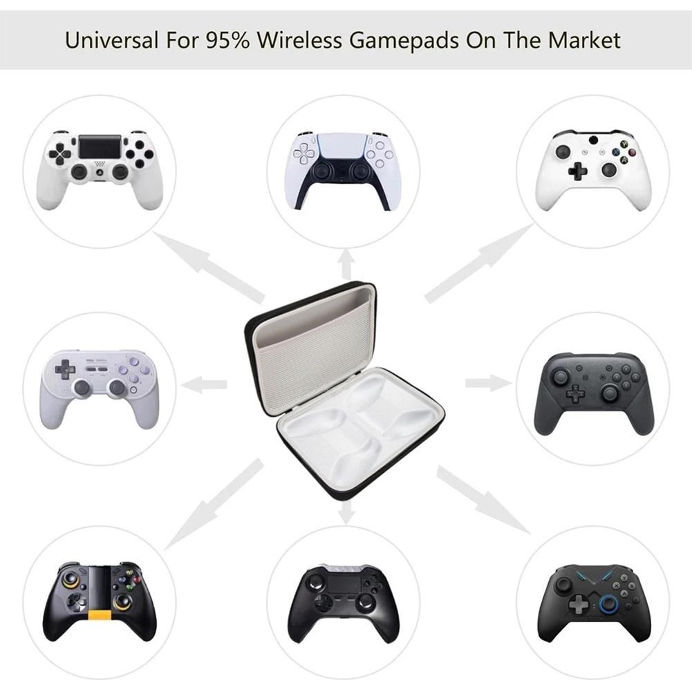 Dual Game Controller Carry Case Anti-Scratch Universal Controllers Storage Bag Gamepad Storage Handbag for P5 P4 X-Box 1 NS Pro