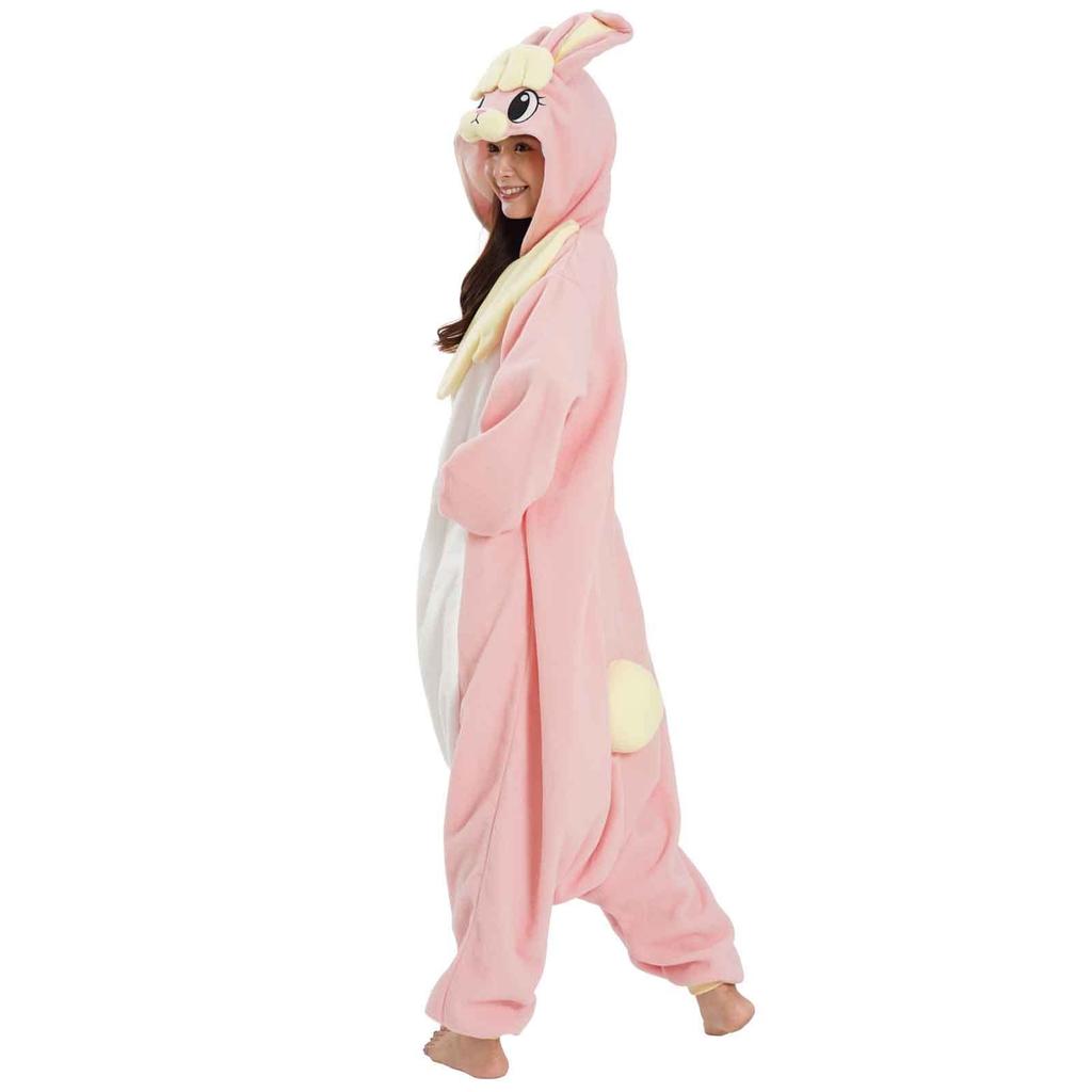 SAZAC Pink Rabbit Kigurumi (Adult) Fleece Animal Costume, 2933