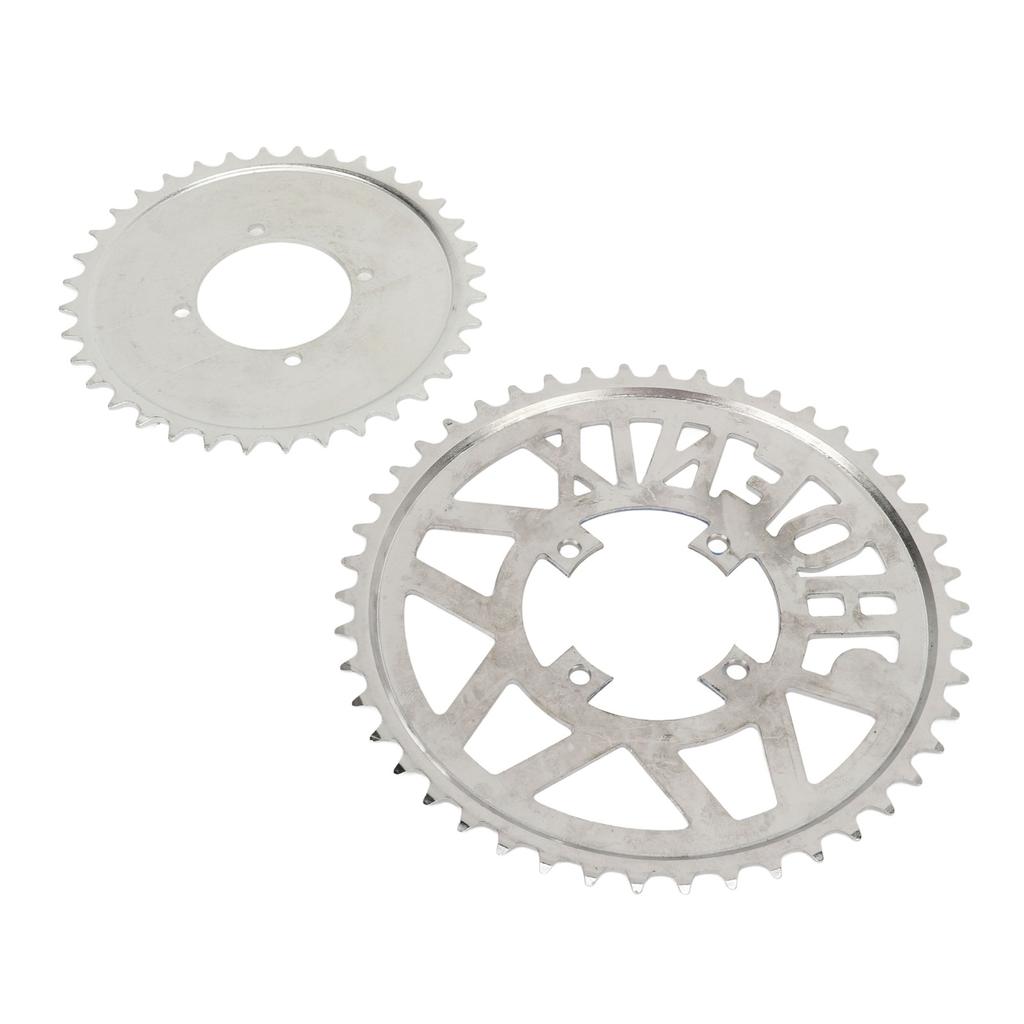 Metal Steel 410 Chain Sprocket 410 Flower Disc Sprocket Set for DIY Scooters Beach Bikes Motorcycle