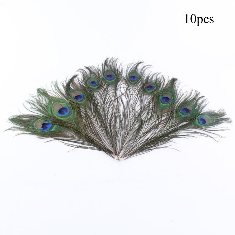 

10 ШТ. Большие Глаза Павлиньи Перья Натуральное Перо для DIY Ремесел Аксессуары Свадьба Дом Отель Украшение Плюмаж