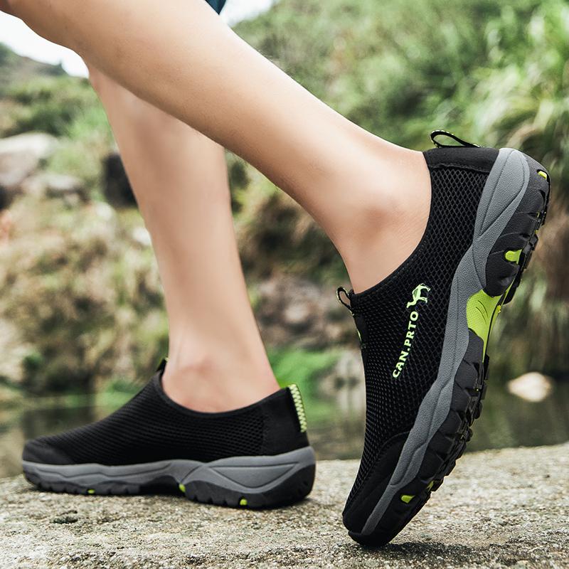 Herrenschuhe Mesh Freizeitschuhe Sommer Outdoor Sneaker Sport und Freizeit Herren Rutschfeste Kletterschuhe Atmungsaktive Herren
