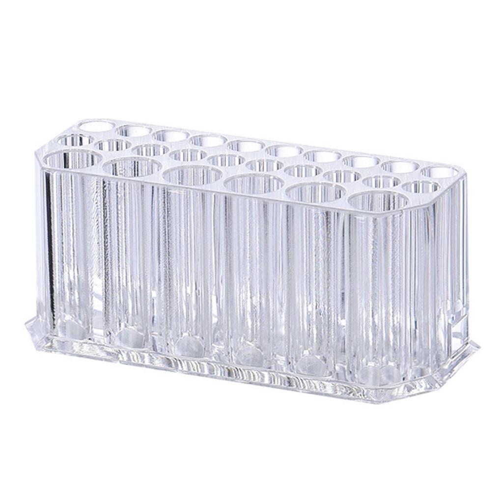 Eyeliner Holder Organizer for Women 26 Slots Transparent Lip Liner Organizer Eyebrow Pencil