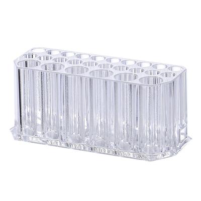 Organizador de Soporte para Delineador de Ojos para Mujeres 26 Ranuras Transparente Organizador de Delineador de Labios Lápiz de Cejas