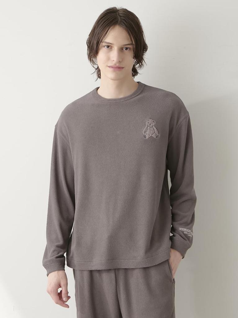 Gelato Pique UNDERSON UNDERSON HOMME Pile Pullover PHCT254912DGRYL
