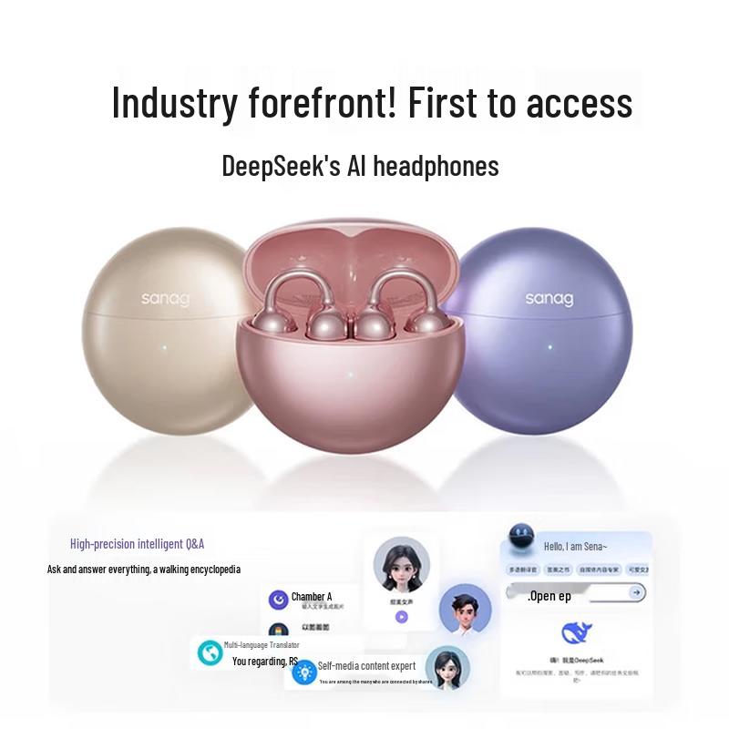 SANAG S6S Pro Open-Ear Clip-on Wireless Sport Bluetooth Earbuds