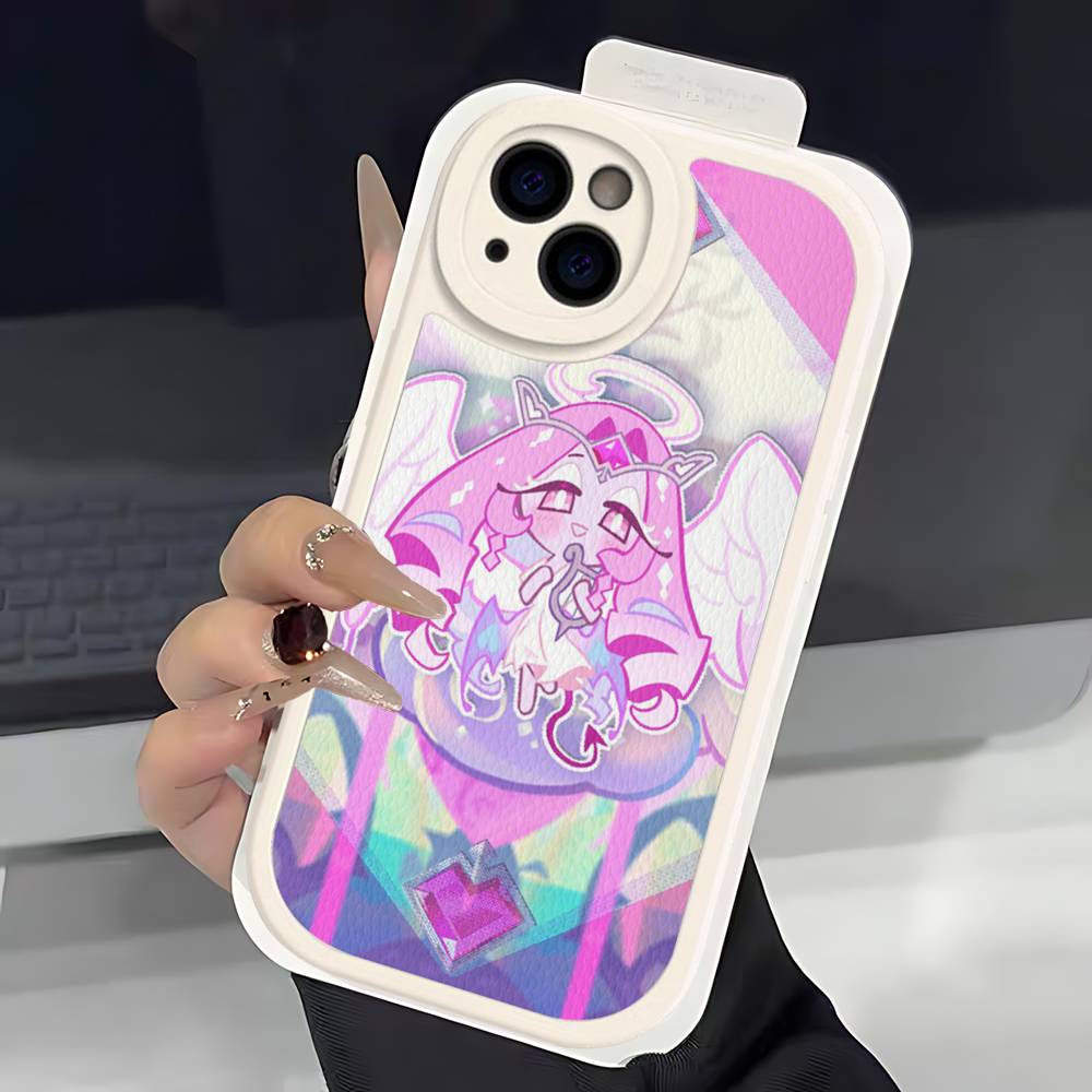 Mobile Game C-Cookie Run Kingdom Phone Case For IPhone 16 15 14 13 12 11 Pro Max Plus Soft Leather Cover