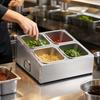 Stainless Steel Seasoning Rack RustResistant with Side Handles Countertop Ingredient