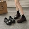 Platform Loafers Women's 2025 New Women's Shoes, British Style In Spring and Autumn, Fashionable Outer Wear, Small Leather Shoes
