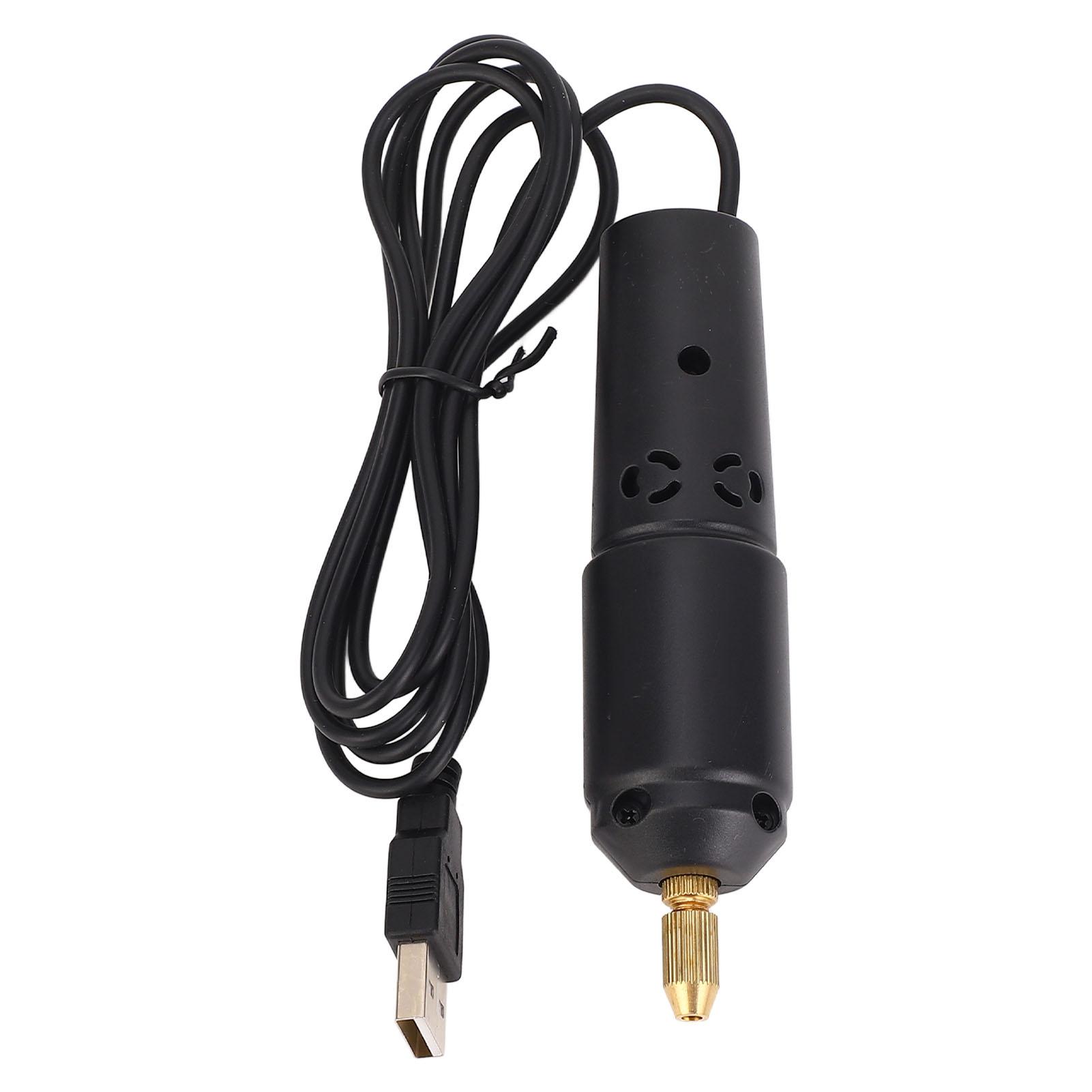 Ручная дрель-тиски USB Электрическая микро-дрель для пластика, смолы, дерева, изготовления ювелирных изделий 5 В 2 А