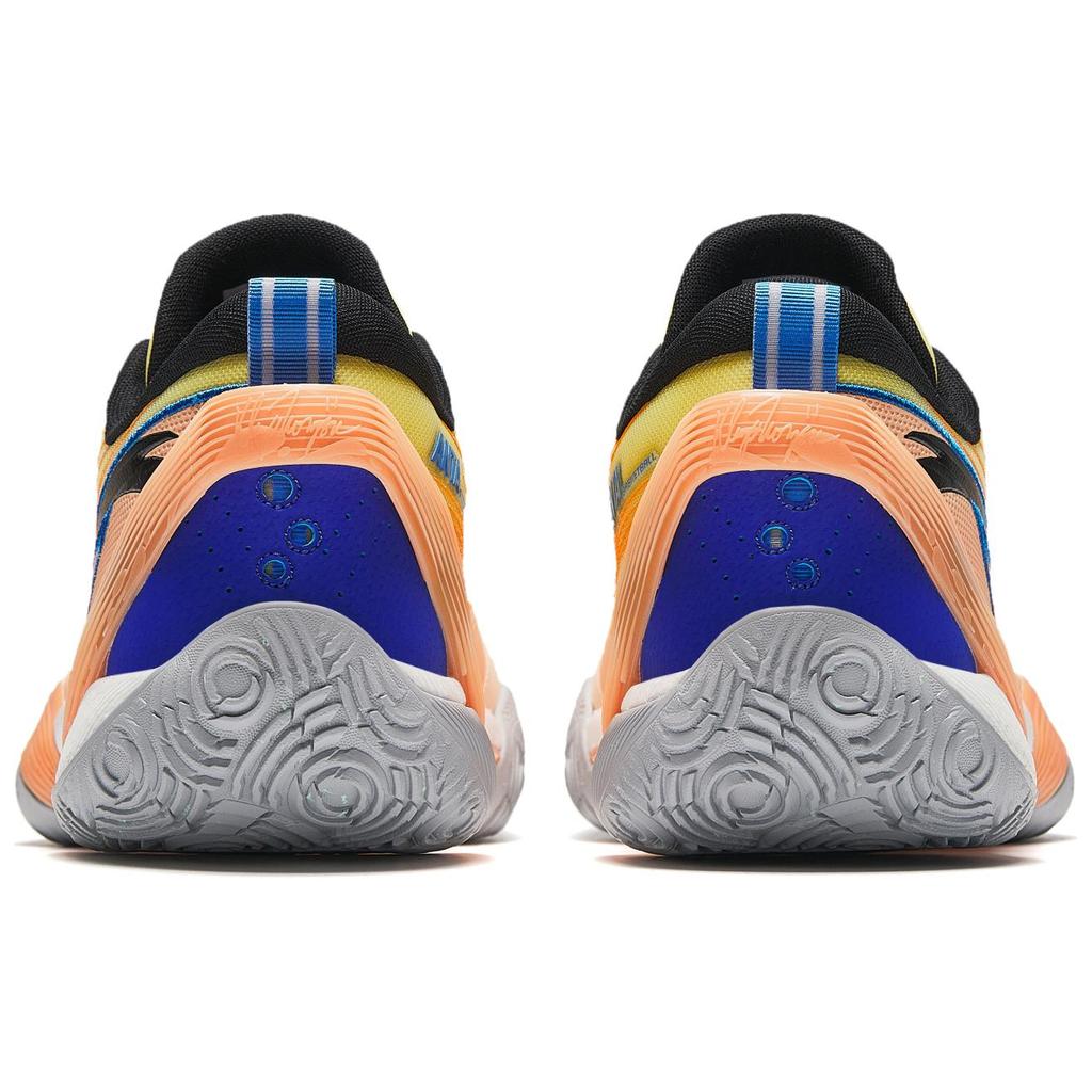 Anta Three Points Rain 1st Generation V2 Cement Nemesis Nitrogen Technology Midsole Shock Absorption Non-Slip Low-Top Basketball Shoes 912421102S-1