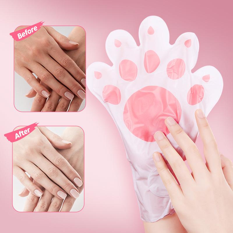 1/5/10 Pcs Goat Milk Nourishing Hand Mask Moisturizing Firming Brightening Hydrating Hand Gloves for Hands Skin Care Products