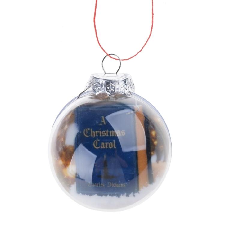 Festival Mini Book Shape Christmas Ornament Feature Holiday Carols Portable Shatters Proof Design For Indoor Decorations