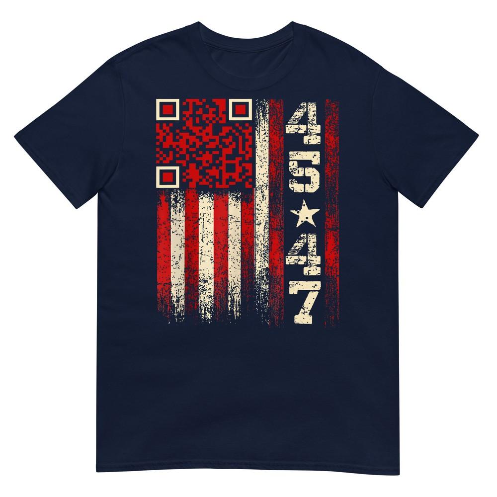 Funny Qr Scan Me President Trump 4547 Trump Dancing Code Tshirt S