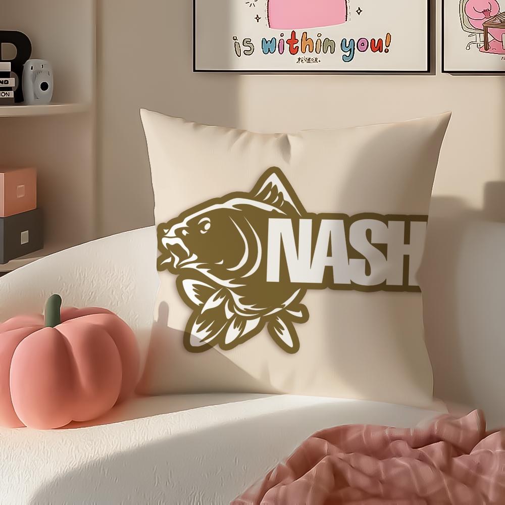 Durable British Brand NNash Fishing Cushion Cover Pillowcase Short Plush Invisible zipper Room Sofa Cushion Cover 30X30cm