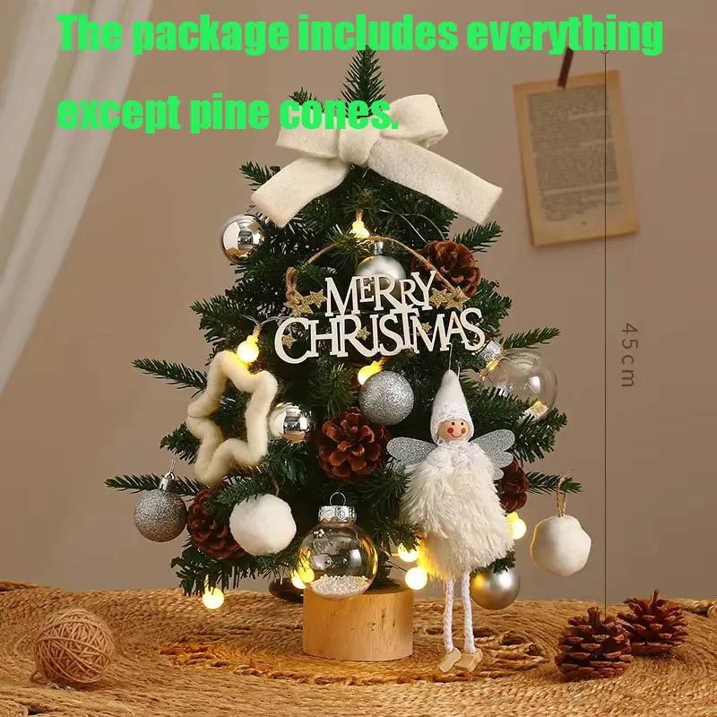Christmas Tree Set Small Home Desktop Ornaments Popular Creative DIY Decoration Mini Nobel Pine Christmas Ornaments Other