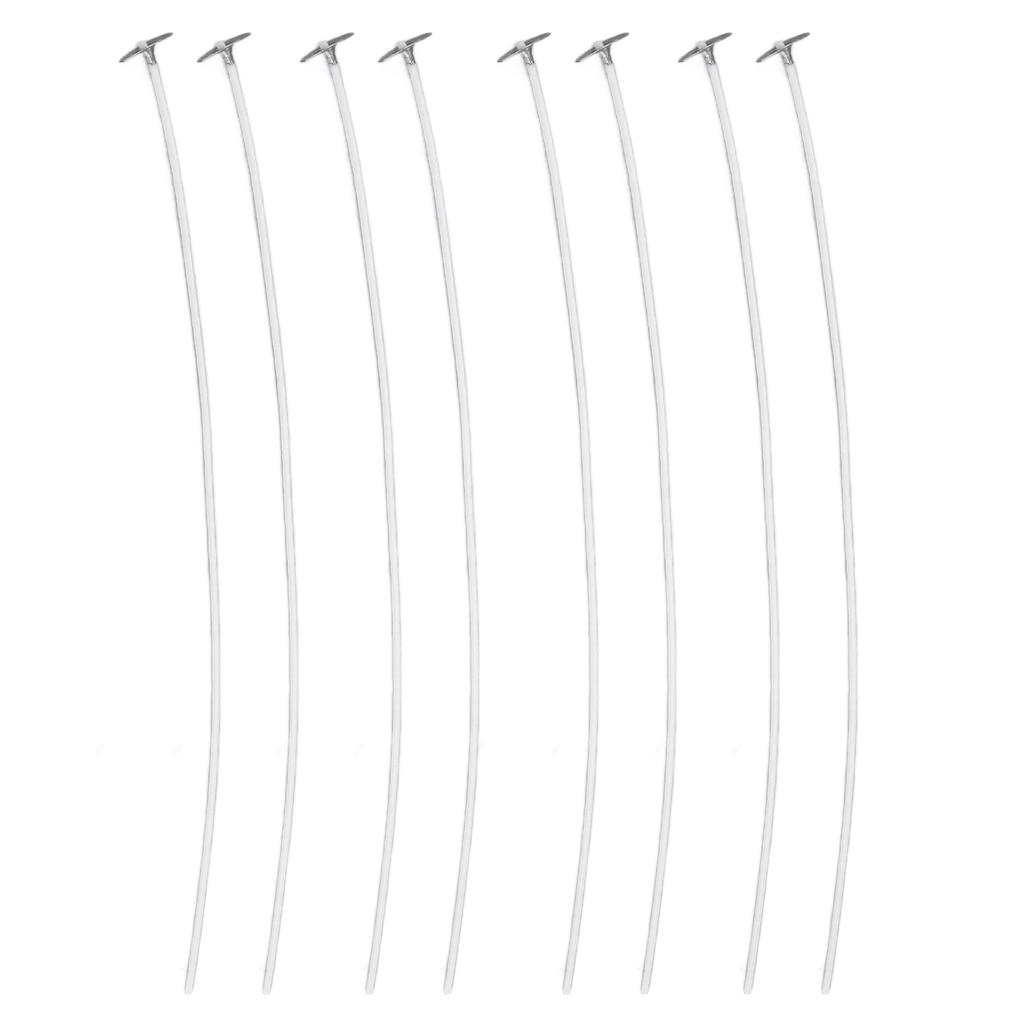 50pcs Candle Wick Pre Waxed 20cm Low Smoke Metal Sustainer Tab for DIY Candle Making
